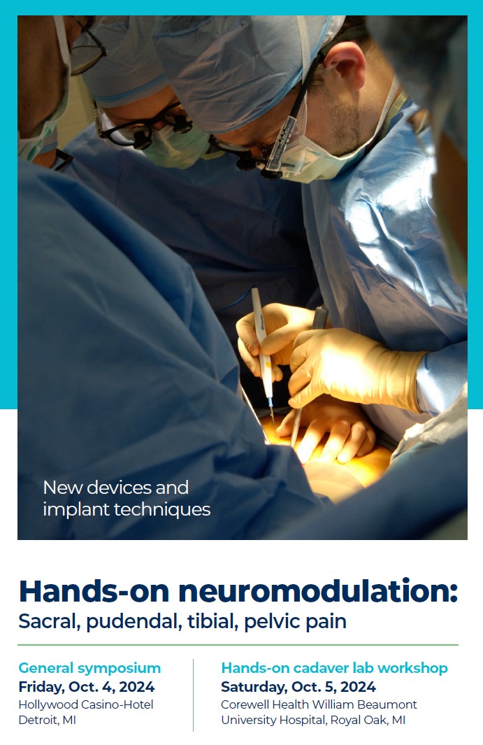 Hands-on Neuromodulation: Sacral, Pudendal, Tibial, Pelvic Pain Banner